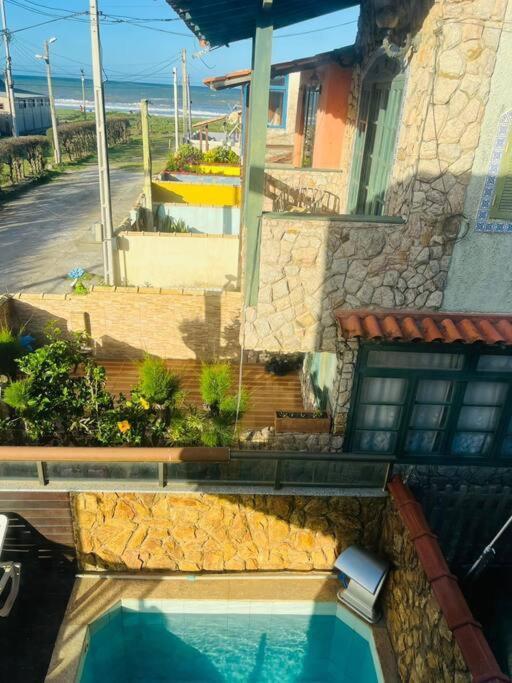 Casa Azul Na Praia Do Verao Vermelho Cabo Frio Exterior foto